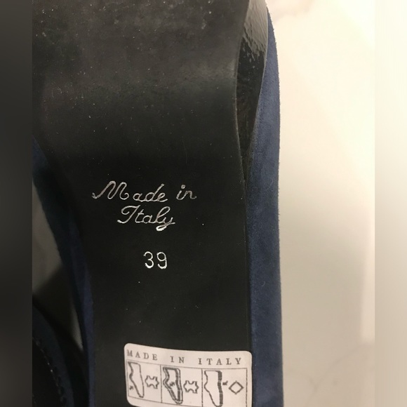 Made in Italy size 39 high heels - blue and black - Picture 2 of 3